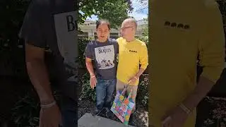 Mr Stickermania meeting Marvin Beatles Vinyl85 at Fest For Beatles Fan Chicago 2024