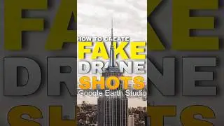 How to Create Fake Drone shot #drone #edit  #edting #googleearthstudio #videoediting #aftereffects