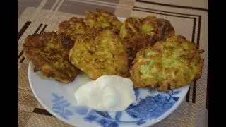 Оладьи из кабачка//просто и вкусно