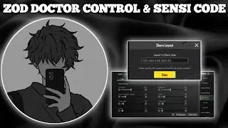 ZOD DOCTOR SENSITIVITY CODE 3.4/ ZOD DOCTOR CONTROL CODE 3.4/ BGMI SENSITIVITY CODE GAMING CODE