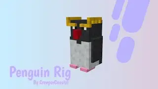 Penguin | Rigged Minecraft model for Prisma3D | Blockbench