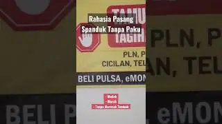 Ssstttt! Rahasia Pasang Banner Tanpa Paku Hasilnya Memuaskan