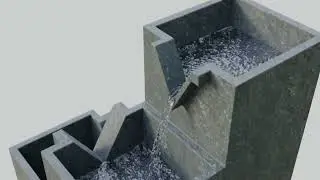 WATER SIMULATION IN BLENDER.