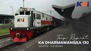 MELINTASI JALUR UTARA KERETA API❗️| Trip Report KA Dharmawangsa 130 Jakarta-Surabaya