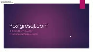 postgresql conf demo