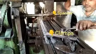 cutting deep slot on cylindrical workpiece over horizontal milling machine