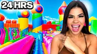 HICE UN PARQUE INFLABLE en MI CASA !!