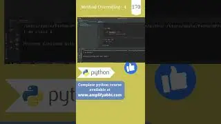 Python : Method Overriding | Part 4 | py srt 170
