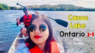 Canoe Lake | Algonquin park Ontario Canada #canoe #canoeing #autumn #travel #travelvlog #adventure
