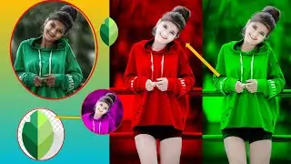 Sanpseed Face Smooth + Background Colour Change || Photo Editing Tricks Sanpseed Photo Editing Video