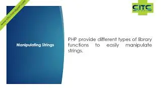 PHP String Manipulating  Functions Video Tutorials