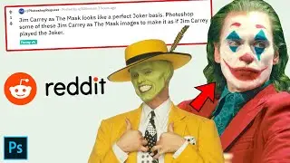 Can you make Jim Carrey from THE MASK as JOKER ? | Photoshop Request