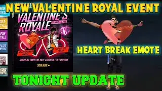 TONIGHT UPDATE FREE FIRE | NEW VALENTINE ROYAL EVENT | FREE FIRE TONIGHT UPDATE | DEKHLO EK BAAR 🤩 |
