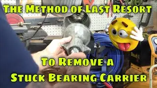 How To Remove A Stuck Outboard Bearing Carrier - Mercury Optimax 135