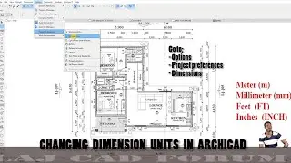 Changing Dimension units in ArchiCAD