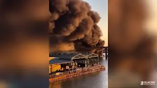 Fire raging on Richmond trestle bridge