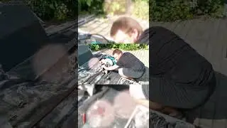 И снова процесс монтажа.. объект еще не сдан, поэтому пока рабочие будни наших ребят😤