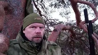 Прощай лето. Встречаю рассвет на лабазе.