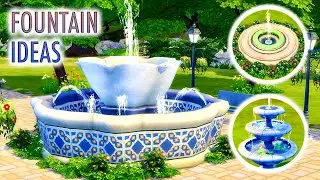5 Fountain Ideas / The Sims 4 Base Game / 5 идей фонтанов / Симс 4 Базовая Игра