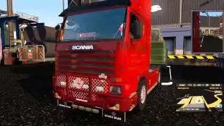 Scania 143m + interior + Sound v8 Mod | Euro truck simulator 2 | 1.8.x 1.10.x