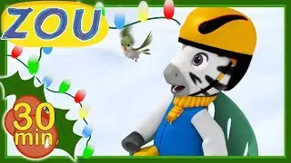 PLAYING IN THE SNOW 🎄 Zou in English ☃️ 30 min COMPILATION 🎁Cartoons for kids