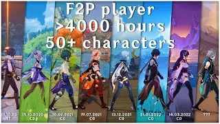 [F2P] All the characters and weapons I got playing Genshin Impact (1.0 - 3.7)