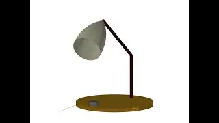 How To make 3D Table Lamp Design In Auto Cad