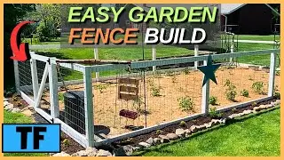 How To Build A Simple Garden Fence (Easy DIY Project!)