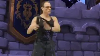 Jean Claude Van Damme tries to help a party in a dungeon