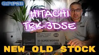 New Old Stock - Boombox Hitachi TRK-3D5E Ghettoblaster in scatola originale dal 1987