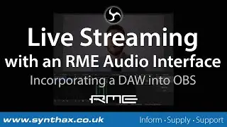 How to use your DAW with OBS and an RME Audio Interface (Live Streaming)
