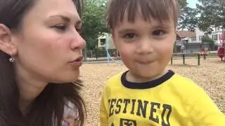 Кусочек лета 2015: Лева, Рома, гуси:)