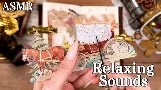 ASMR Relaxing Autumn Vintage Collage🍂 | Cozy Fall Paper Sounds for Journaling