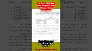 UP Police Head Operator 2022 Result Out 🔥|DV Cutoff Marks🥳|
