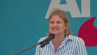 Karin Ebner-Steiner,  spricht bei AFD Veranstaltung am 17. Juni 2023 in Mödlareuth