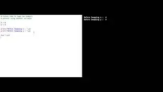 Swap two numbers without third variable in python