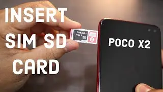 Poco X2: Insert SIM and SD Card [Hindi]