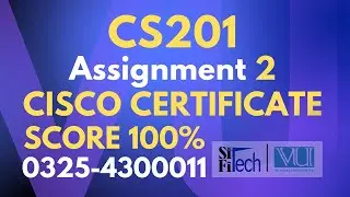 CS201 assignment 2 solution 2024 | CISCO Certificate