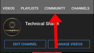 How to get youtube community tab