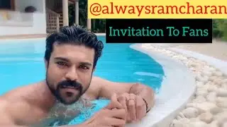Ram Charan On Instagram Official Account | Invitation To Mega Fans