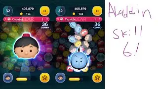 Ultimate Tsum Tsum - Aladdin Skill 6 - Gameplay