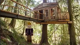 Minecraft Project Folge 8 Ich fange an ein Baumhaus zu bauen