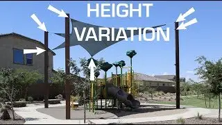Height Variation in a Shade Sail