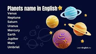 Learn planets name in English with words &spelling for kids/solar system planet song 8 planets song