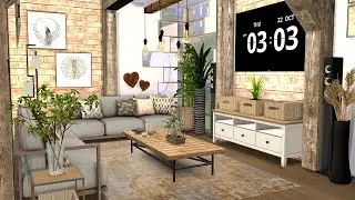 ...my best build ever?! 😂| COSY LIVING ROOM ☀️| The Sims 4 | + my CC folder