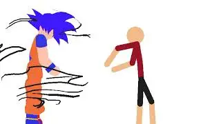 Stick figure VS. Goku , part 2