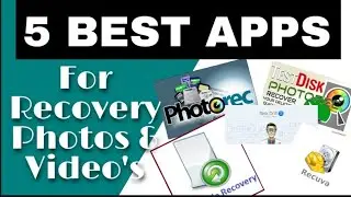 5 Free Apps For Photos And Videos Recovery. 2021 