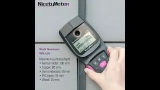 Nicetymeter WS120 Handheld Multifunction Wall Detector Metal Wood Cable Wire Stud PVC Pipe Finder