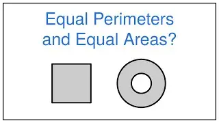 Equal Perimeters and Areas Problem — Annulus (Circular Ring) with Equal Perimeter and Area as Square