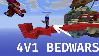Clean sweeping 4v1 bedwars.